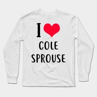 i love cole sprouse Long Sleeve T-Shirt